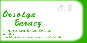 orsolya baracz business card